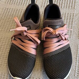 Skechers Bob’s Women's Black and Pink slip on Sneakers